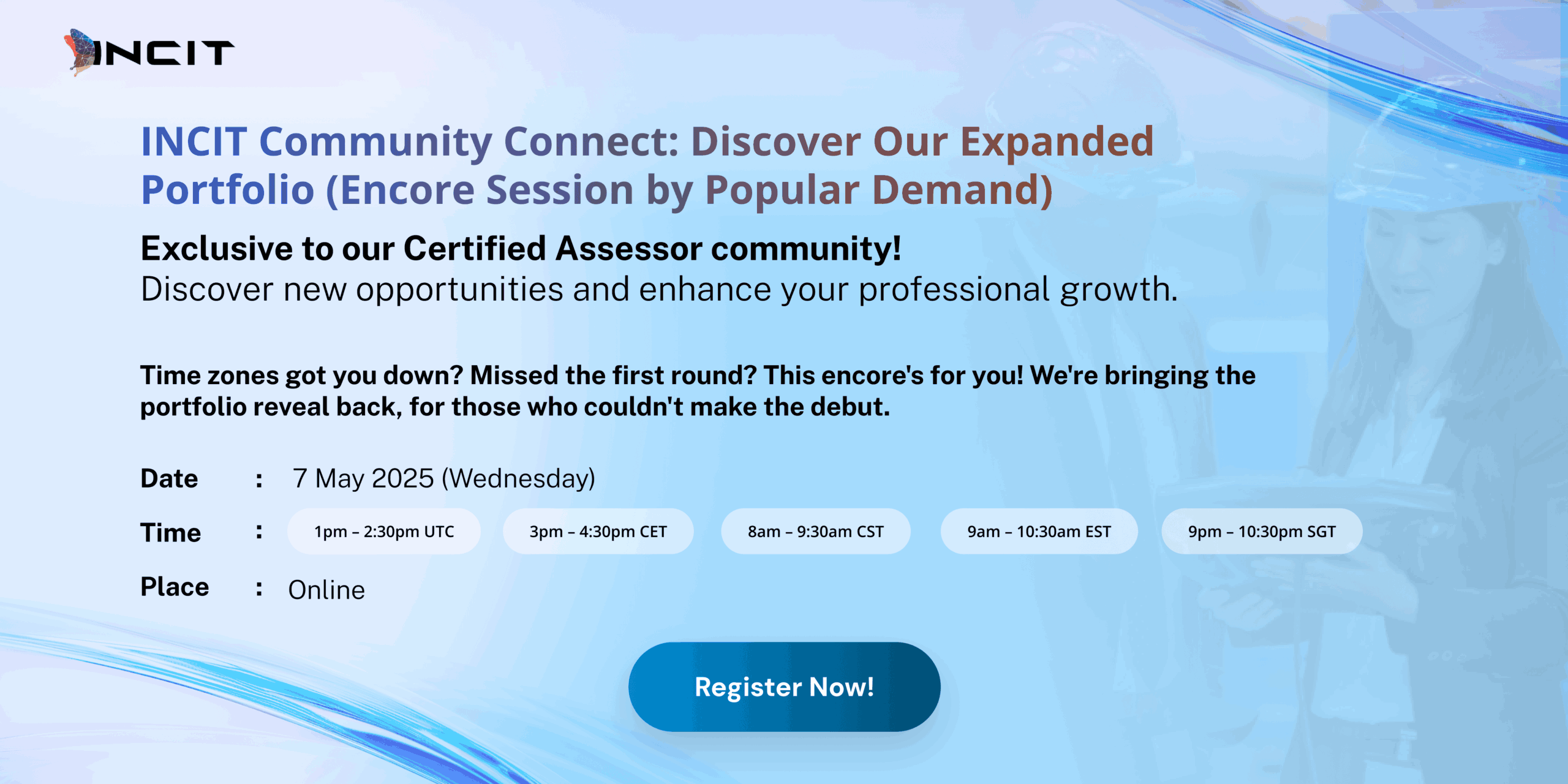 Back by Request, Second Chance to Connect: INCIT Returns with Encore  Webinar on Portfolio Expansion